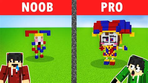 NOOB VS PRO: POMNI HOUSE BUILD CHALLENGE | Minecraft