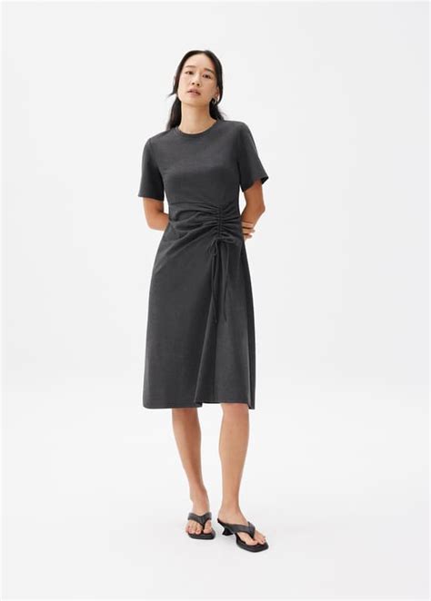 Ruched Shift Midi Dress Love Bonito MY