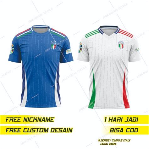 Jual Jersey Baju Timnas Italy Italia Euro Terbaru Full Printing