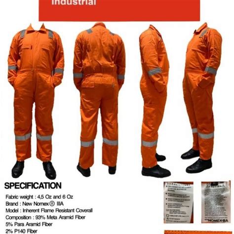 Jual Wear Coverall Werpack New Nomex Iiia Batu Bara Migas Pertamina