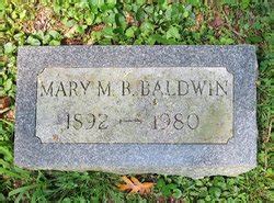 Mary Martha B Baldwin Find A Grave Memorial