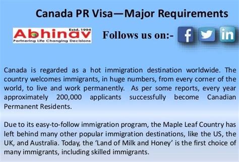 Canada Immigration Requirements & Visa Categories