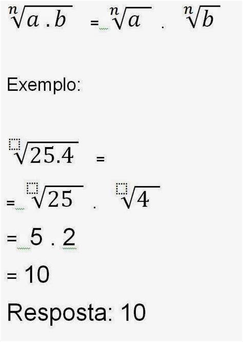 Cantinho Da Matemática Radiciação 1ª Propriedade Dos Radicais 1