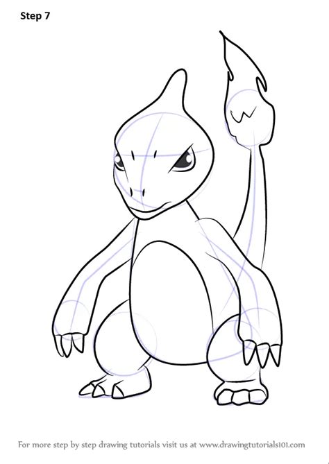 How To Draw Charmeleon From Pokemon GO Pokemon GO Step By Step