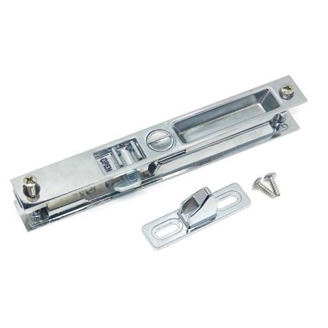 8007 Chrome Plated Patio Door Lock For Downward Locking Barton