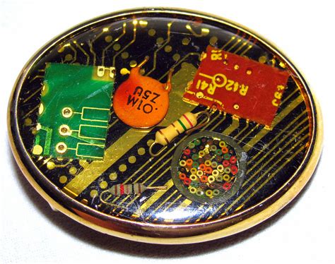 Handmade Computer Chip Art & Jewelry - Vintage Computer Chip ...