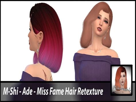 The Sims Resource M Shi Ade Miss Fame Hair Retexture Mesh Needed