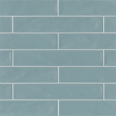 Sorrento 3 X 16 Ceramic Wall Tile In Celeste Bedrosians Tile Stone