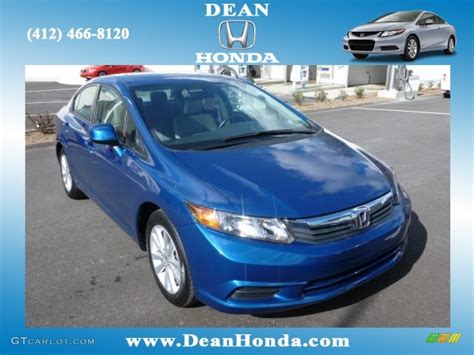 2012 Dyno Blue Pearl Honda Civic EX L Sedan 87274725 Photo 18