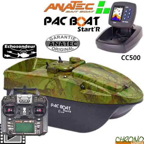 Bateau Amorceur Anatec Pac Boat Startr Camou Wood An I X Echo Cc