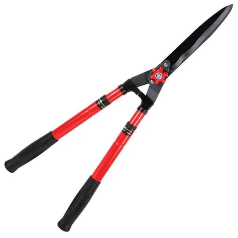 Cisvio 9.65 in. Extendable Hedge Shears 25 in. to 35 in. Hand Hedge ...