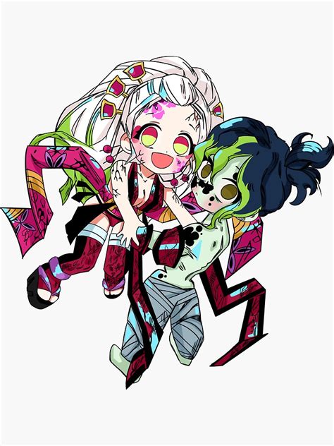 "Daki and Gyutaro Demon slayer " Sticker for Sale by Chibi-Mania ...