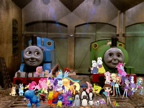 Thomas and Percy with Their Special Friends by ThomasTrainfan2006 on DeviantArt