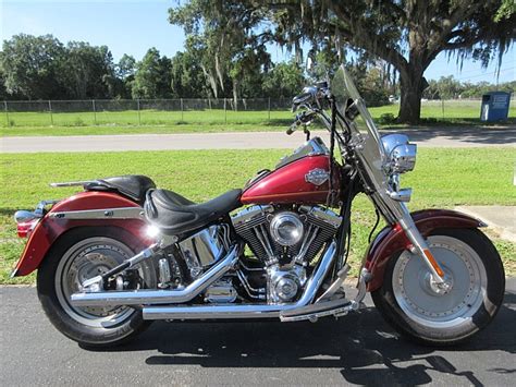 2003 Harley Davidson FLSTF I Fat Boy Red Wildwood Florida 938435