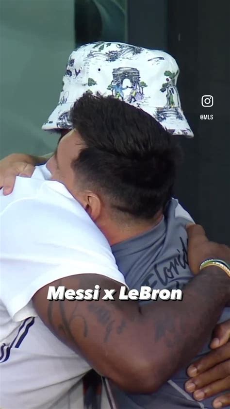 LeBron and Messi hug : r/nba