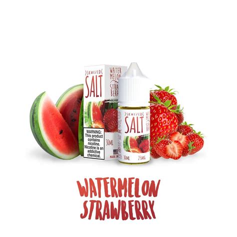 Watermelon Strawberry De Skwezed Salt Vapemex