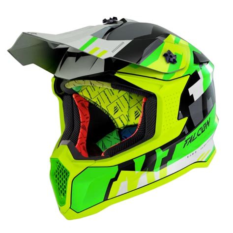 Casca Atv Cross Enduro MT Helmets Falcon Arya Galben Mat S 55 56cm