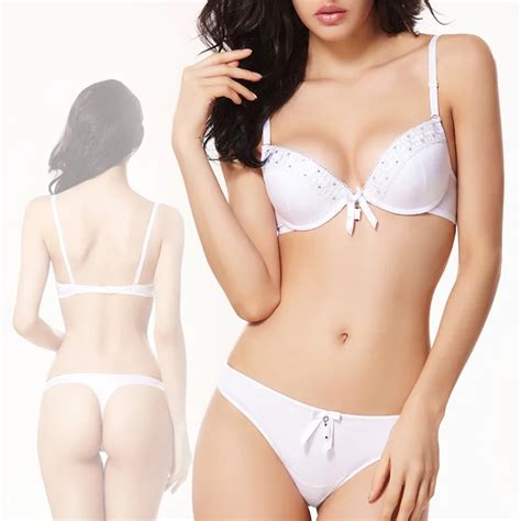 Buy 2014 New Brand White Sexy Bra Set For Women Push