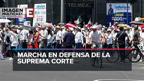 Inicia marcha en apoyo a la Suprema Corte de Justicia de la Nación