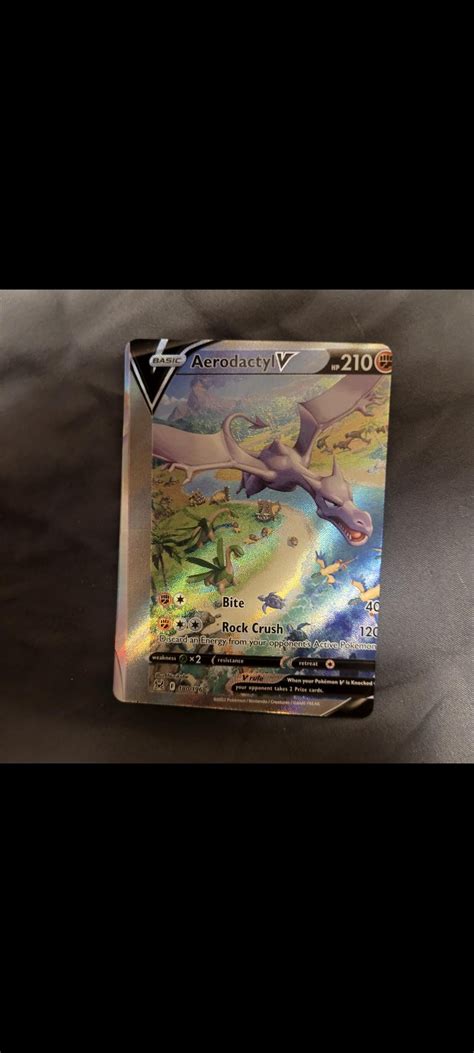 Way Off Center Miss Print Aerodactyl V Alt Art Lost Origin Rpokemonmisprints