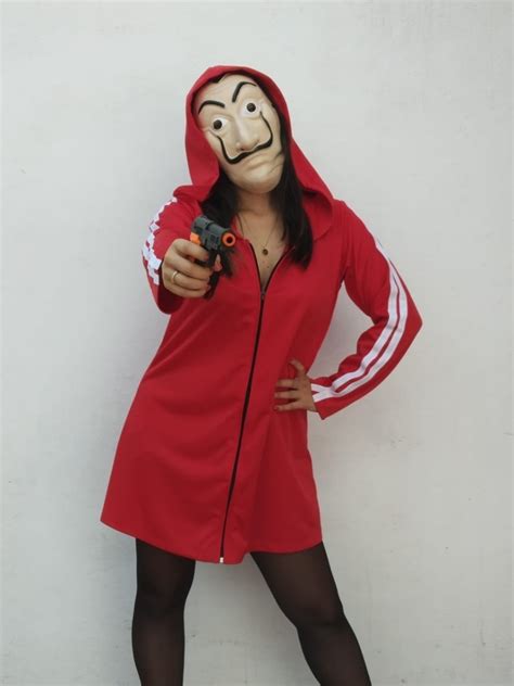 Vestido Disfraz Cosplay Casa De Papel Dama Sexy Oferta 69900 En