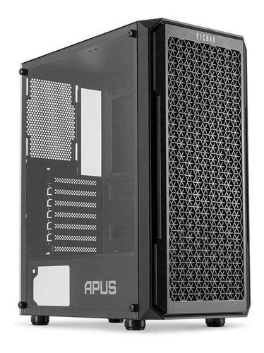 Gabinete Gamer Pichau Apus Black Mid Tower Fans Computer Case