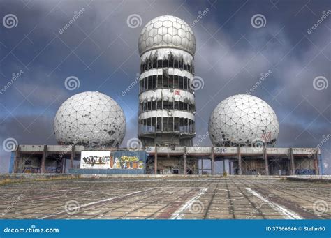 Estación De Radar De Teufelsberg Cerca De Berlín Foto de archivo