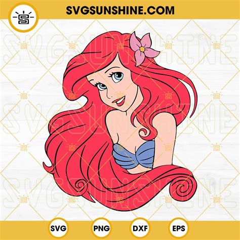 Little Mermaid Svg Ariel Svg Mermaid Svg Disney Princess Svg Png Dxf