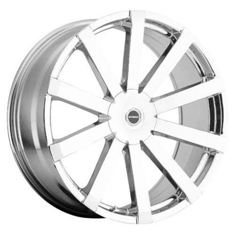 Strada S50 Gabbia Wheels Rims 22x95 6x135 6x1397 Chrome 30mm S50260730d