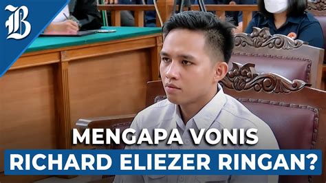 Richard Eliezer Divonis 1 Tahun 6 Bulan Penjara YouTube