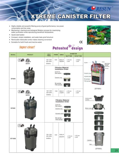 Resun Ef Xtreme Canister Filter Petmall Singapore