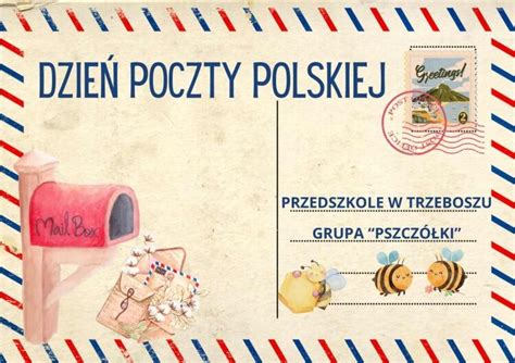 Dzie Poczty Polskiej W Grupie Pszcz Ki Przedszkole W Trzeboszu