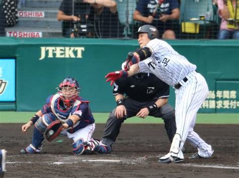 ＜神・ヤ＞6回2死満塁、藤浪の代打・新井は空振り三振に倒れる ― スポニチ Sponichi Annex 野球