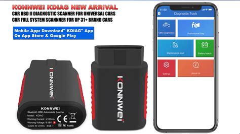 Full System Professional Bluetooth Obd Diagnostic Scanner Konnwei