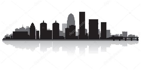 Louisville city skyline silhouette Stock Vector by ©Yurkaimmortal 28856013