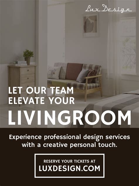 Interior Design Poster Template Mycreativeshop