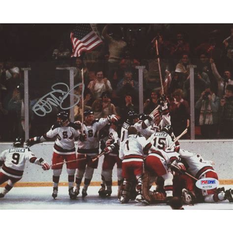 Al Michaels Signed Team USA "Miracle on Ice" 8x10 Photo (PSA COA ...