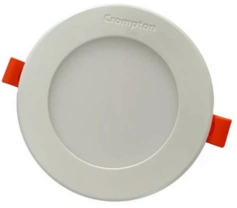 W Crompton Starlord Round Panel Light Cool Daylight Recessed Mounted