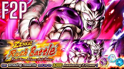 Best Team For Zenkai Rush Battle Final Form Frieza Full Power F P