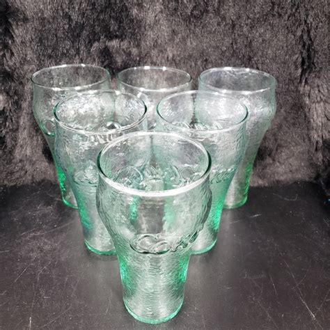 Libbey Dining Vintage Libbey Coca Cola Green Glasses Poshmark