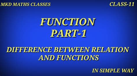 Difference Between Relation And Function In Simple Way Relation And