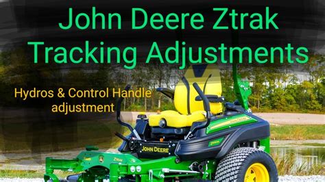 Adjusting The Transmissions Control Arms Alignment On John Deere