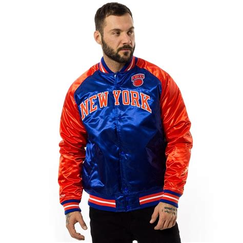 Kurtka Męska Mitchell And Ness Nba Tough Season Satin Jacket New York