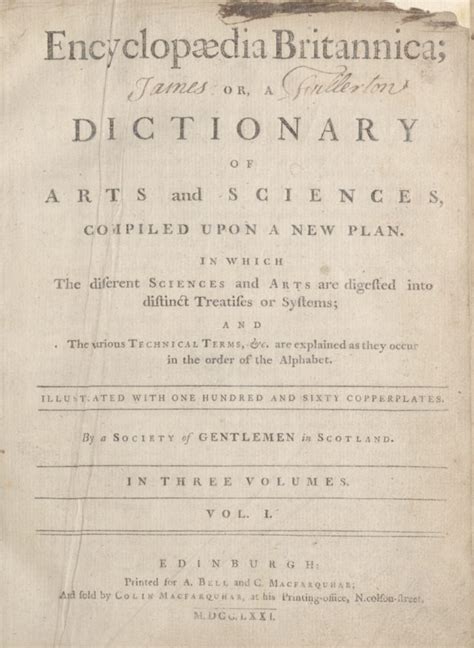 First Edition Of Encyclopaedia Britannica Goes Online York Press