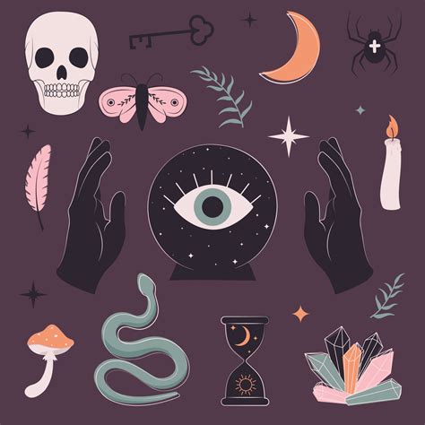 magic symbols collection 12749465 Vector Art at Vecteezy