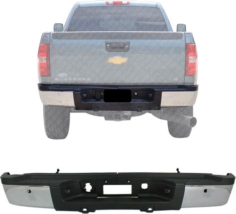 Amazon Us Auto Parts Plus New Rear Step Bumper Chrome With Object