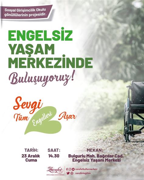 Engelsiz Yaşam Merkezinde Buluşuyoruz Zarafet Eğitim