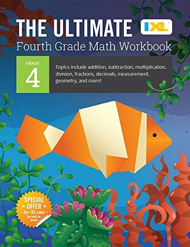 Ixl The Ultimate 4th Grade Math Workbooks 4th Grade Workbook Covering