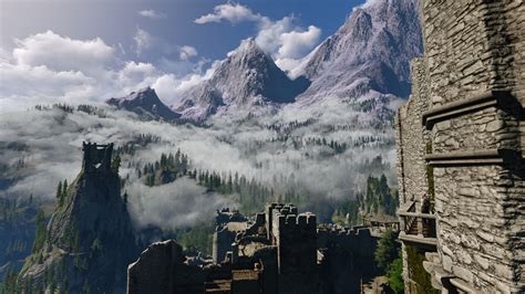 Wallpaper The Witcher 3 Wild Hunt Pc Gaming Screen Shot Kaer