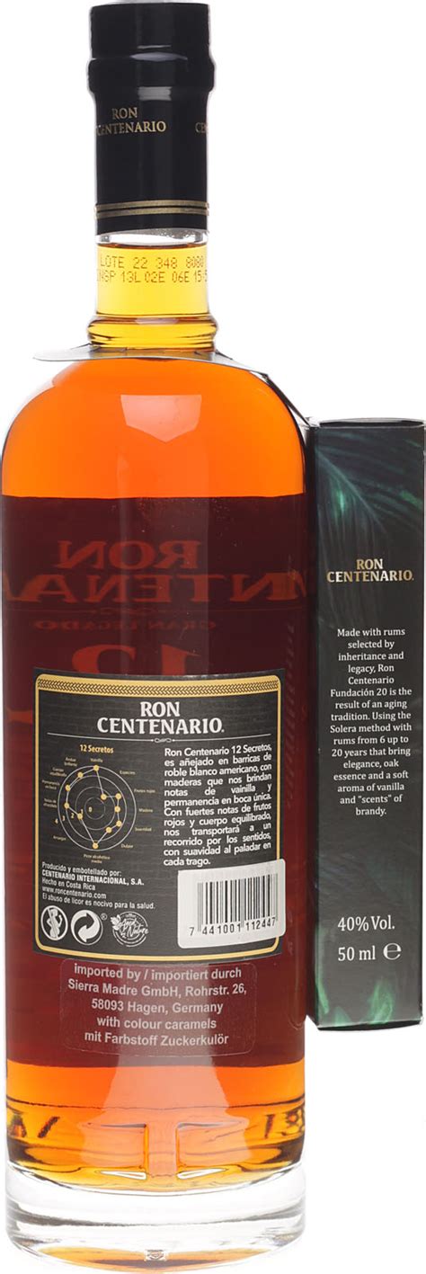 Ron Centenario Rum 12 Secretos im Shop günstig kaufen